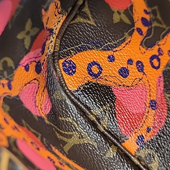 Louis Vuitton Neverfull MM Summer Collection Monogram Ramage Tote Bag - Picture 8 of 16